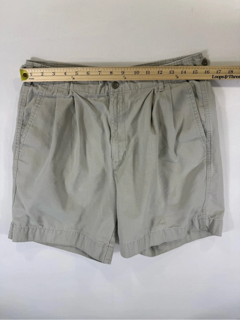 Dockers Men’s Flat Front Pleated Shorts - Light Gray